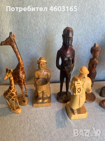 голям лот от дървени фигури статуетки, снимка 10 - Антикварни и старинни предмети - 52188045