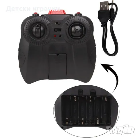 Хеликоптер с дистанционно, радиоуправляем, 3D полет на 360°, син, снимка 4 - Влакчета, самолети, хеликоптери - 48426061