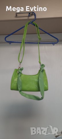 Нова дамска чанта зелена,  с дълга и къса дръжка , снимка 5 - Чанти - 32719279