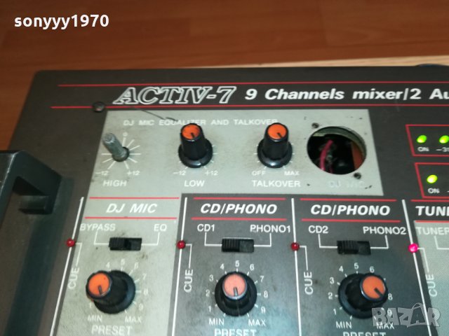 bst activ-7 9 channels mixer-внос france 1402221225, снимка 5 - Ресийвъри, усилватели, смесителни пултове - 35783921