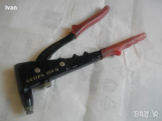 GESIPA GBM-10 Made in Germany РЪЧНА НИТАЧКА ЗА НИТ ГАЙКА М3-М6мм 