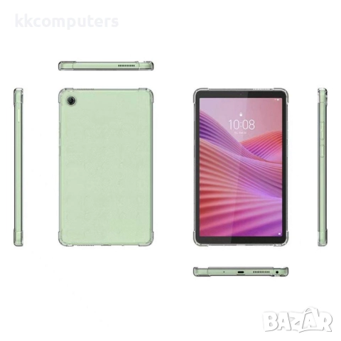 Калъф с Протектор за Lenovo Tab One TB-305FU / Tab K9, Прозрачен TPU, Ударозащитен с 4 Подсилени Ъгъ, снимка 5 - Калъфи, кейсове - 51995019