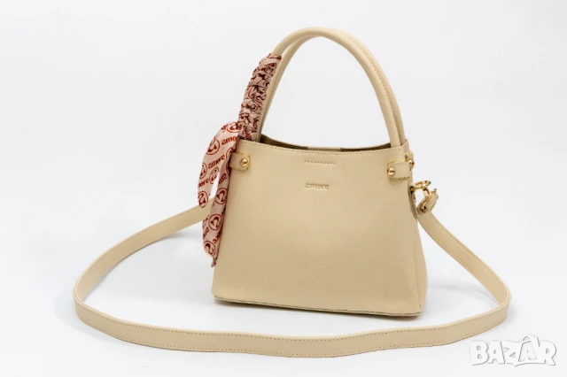 Ежедневна дамска чанта AMORE Fiorella - Cream, снимка 5 - Чанти - 50657832
