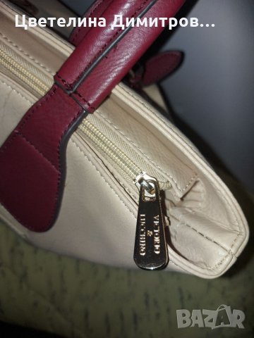 Дамска чанта от естествена кожа Victorio & lucchino, снимка 8 - Чанти - 34041617