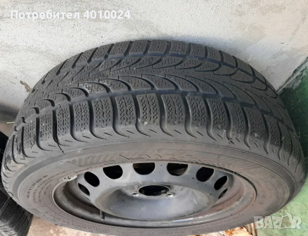 Зимни гуми Nokian 195/60/R15 DOT 4114 с джанти, снимка 7 - Гуми и джанти - 44810459