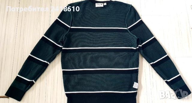 Lacoste Made In France / Knit Mens Size 3 - S  ОРИГИНАЛ! Мъжки Памучен Пуловер!, снимка 6 - Пуловери - 52592745