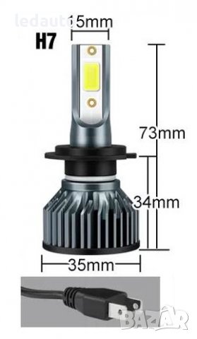 ЛЕД/LED диодни крушки за фарове  ​, снимка 6 - Аксесоари и консумативи - 38864822
