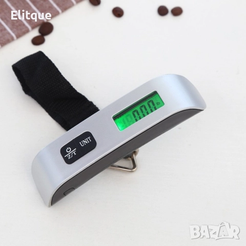 Портативна електронна везна до 50 кг. с LCD дисплей с подсветка, снимка 4 - Друга електроника - 52862878