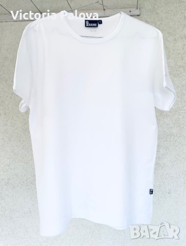 Бяла плътна тениска NO NAME унисекс, снимка 1 - Тениски - 40593102