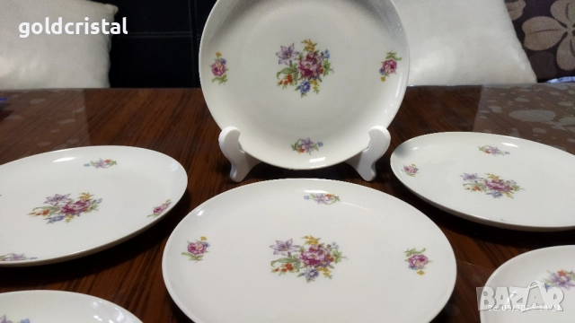 Стар полски порцелан чинии, снимка 2 - Антикварни и старинни предмети - 52262107