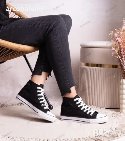 Дамски високи кецове с дантела на Bonifakima, 2цвята , снимка 10 - Кецове - 48563557