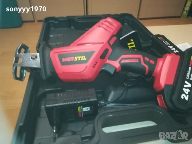 WER STIL-24V LI-ION РЕЗАЧ-ТРИОН С ДВЕ БАТЕРИЙ И ЗАРЯДНО 1010241716
