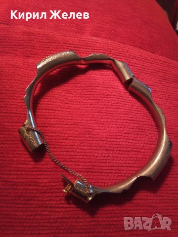 ВИНТИДЖ СТАРА РЕТРО АРТ СТОМАНЕНА ДЪЛБОКО ПОСРЕБРЕНА АРТ ГРИВНА МАЙСТОРСКА ИЗРАБОТКА АНГЛИЯ 25200, снимка 2 - Антикварни и старинни предмети - 34632222