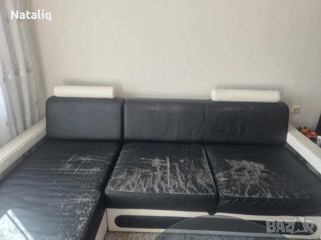 Ъглов диван с функция сън и ракла – 250/190/90см, снимка 5 - Дивани и мека мебел - 53669064
