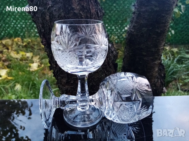 Кристални чаши за ракия - 4 бр., снимка 5 - Чаши - 52514410