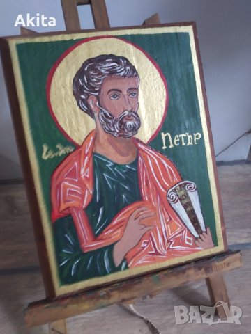 Икона на св. апостол Петър, снимка 4 - Икони - 40957571