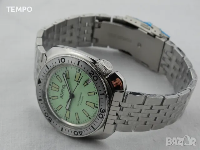 ВОСТОК АМФИБИЯ АВТОМАТИЧЕН-"LIME" ref: 70086В, снимка 2 - Мъжки - 48082146