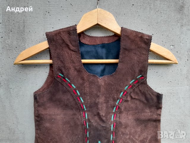 Стар детски кожен сукман #2, снимка 2 - Други ценни предмети - 40877049