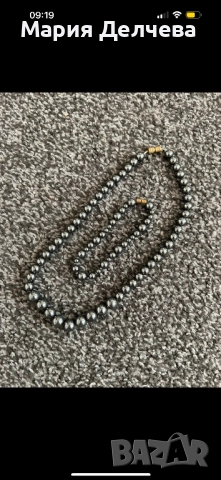 Комплект - Колие и гривна с перлен дизайн, снимка 4 - Гривни - 52261126