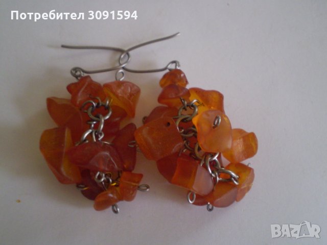 Руски кехлибарени обеци от 90-те, снимка 7 - Антикварни и старинни предмети - 35979801