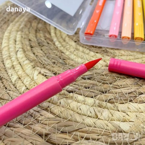 3876 Двойни флумастери тип четка и тънкописец Sketch Kite 12 пастелни цвята, снимка 4 - Ученически пособия, канцеларски материали - 41726733