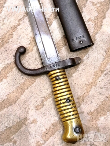 Френски щик нож байонет Шаспо Chassepot M1866 еднакви номера , снимка 4 - Антикварни и старинни предмети - 53822285