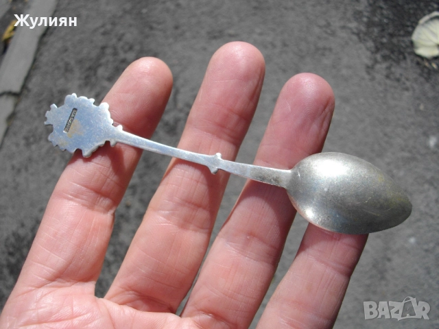 СТАРА СРЕБЪРНА ЛЪЖИЧКА СРЕБРО 800 , снимка 5 - Антикварни и старинни предмети - 52107729