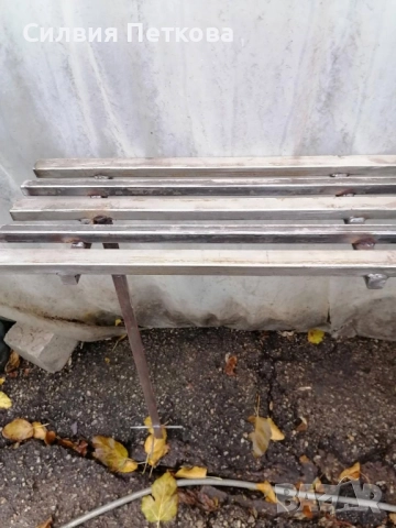 Елегантна пейка от стомана - ръчна изработка, снимка 3 - Градински мебели, декорация  - 52673991