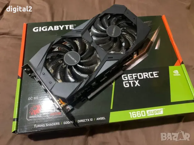 Видеокарта Gigabyte GeForce GTX 1660 SUPER D6 6GB , 24м Гаранция , снимка 3 - Видеокарти - 49791934