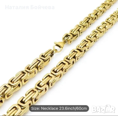 Ланец, изработен от висококачествена медицинска стомана, снимка 2 - Колиета, медальони, синджири - 53639468