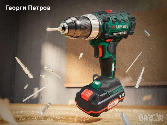 Нов Акумулаторен Винтоверт с Куфар СЕТ и 2 броя батери 20v 2Ah, снимка 7 - Винтоверти - 52697574