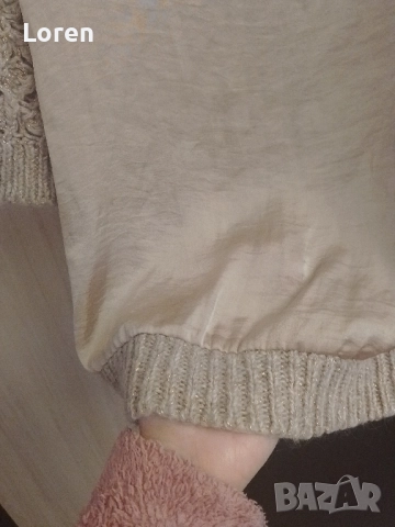 *Summum woman*Блузка плетена отпред,сатен отзад с тричетвърт ръкав, снимка 17 - Блузи с дълъг ръкав и пуловери - 52648869