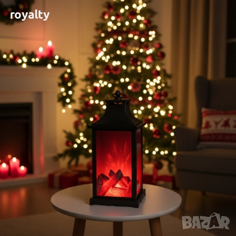 LED декоративен фенер с ефект на жив пламък, снимка 4 - Други стоки за дома - 52249416