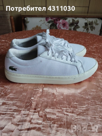 Оригинални мъжки маратонки Lacoste 42 номер, снимка 3 - Маратонки - 53366654