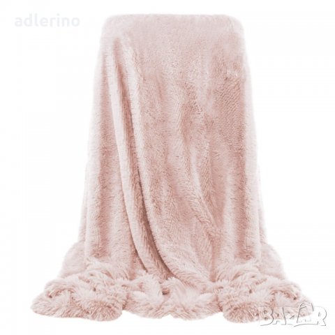 Мека завивка, меко одеяло, 200х220 см, светло розово, снимка 3 - Олекотени завивки и одеяла - 34392262