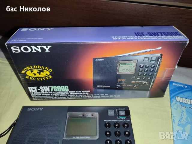 Радио Sony ICF-SW7600G FM Stereo/SW/MW/LW PLL World Radio., снимка 11 - Радиокасетофони, транзистори - 52842378