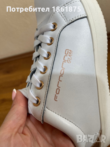 Дамски кецове FORNARINA естествена кожа, снимка 8 - Маратонки - 44583462