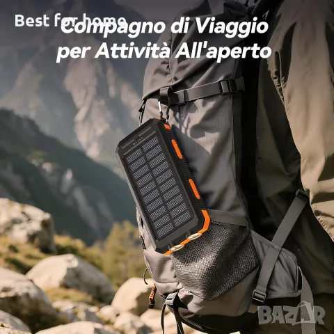 Соларна батерия Vikeri 26800mAh, снимка 7 - Друга електроника - 56301099
