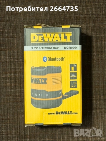 Чисто новa колонка DeWalt с Bluetooth DCR009. , снимка 2 - Тонколони - 53584504