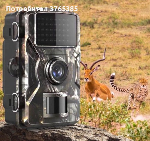 128GB 2024г. FULL HD 1080P Водоустойчива Ловна Камера Вграден Монитор Фото Капан PIR Сензор Движение, снимка 4 - HD камери - 41264947