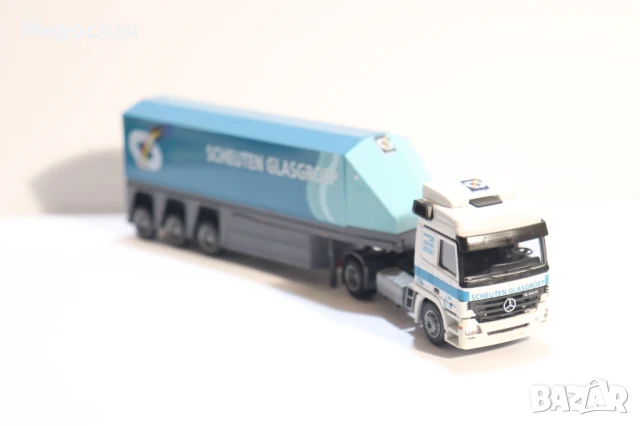 AWM H0 1/87 MERCEDES КАМИОН МОДЕЛ ТРАНСПОРТ НА СТЪКЛО, снимка 4 - Колекции - 50919706