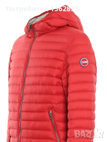 НОВО оригинално червено пухено яке COLMAR размер 56 / XL от Италия, снимка 3 - Якета - 53808078