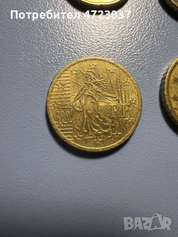 Евро монети от различни години, използвани, но добре запазени. , снимка 3 - Нумизматика и бонистика - 53391427