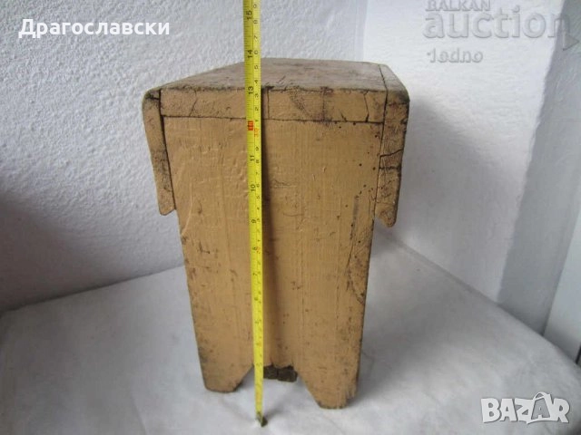 Старо детско дървено столче, стол, столче, рибарско, дървено, стари столове, снимка 13 - Други - 31236565