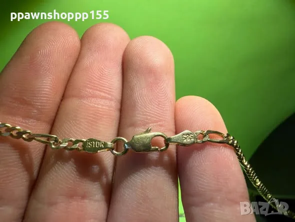 Златен синджир 14K (585) – 8.50 гр. (Фигаро плетка) – Промо цена!, снимка 2 - Колиета, медальони, синджири - 56233500