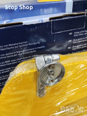 Тоалетна седалка жълт цвят MDF OBI, снимка 7 - Душове - 40918795