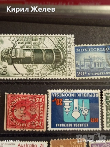Стари пощенски марки от цял свят смесени АВСТРАЛИЯ, АМЕРИКА, БЕЛГИЯ за КОЛЕКЦИЯ 52007, снимка 5 - Филателия - 53217532