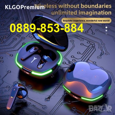 2023 Безжични Bluetooth Слушалки геймърски KLGO за телефон смартфон, снимка 1 - Безжични слушалки - 39772410