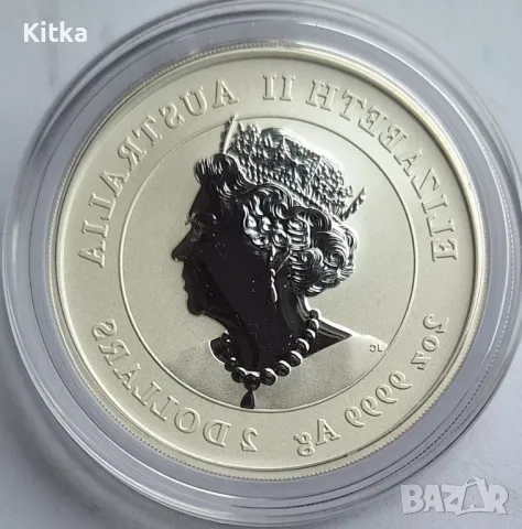   2 oz. 2021 Лунар I "Година на вола", снимка 2 - Нумизматика и бонистика - 49260847