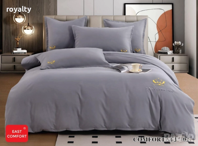 Луксозен комплект с бродерия от 100% памук, снимка 6 - Спално бельо - 52199511